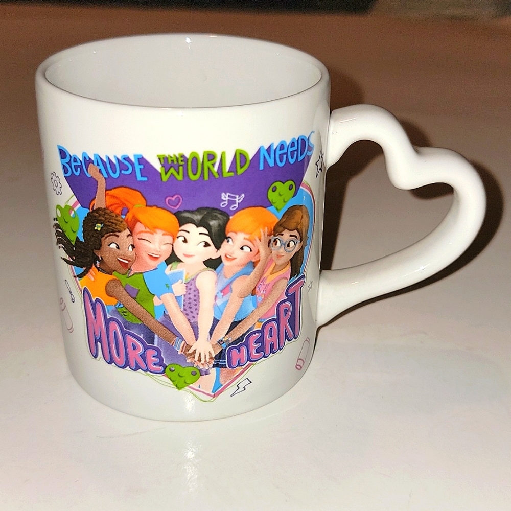 LEGO "FRIENDS" BECAUSE THE WORLD NEEDS MORE HEART CERAMIC MUG.